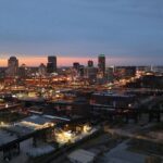 A skyline of Omaha, NE